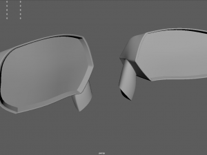 Car Mirror 02 3D Model