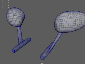 Car Mirror 03 3D Model