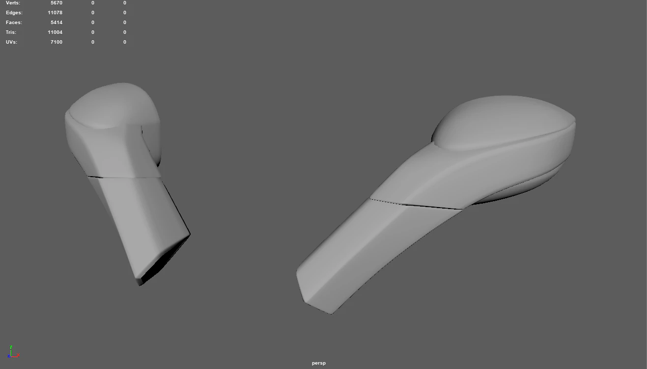 Car Mirror 04 3D Model .c4d .max .obj .3ds .fbx .stl .blend