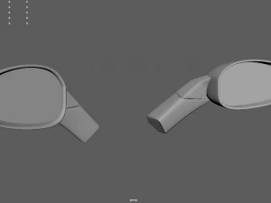 Car Mirror 04 3D Model