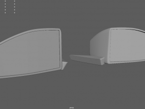 Car Mirror 05 3D Model