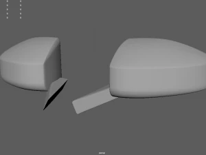 Car Mirror 05 3D Model