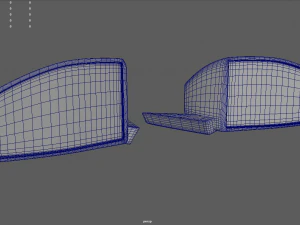 Car Mirror 05 3D Model