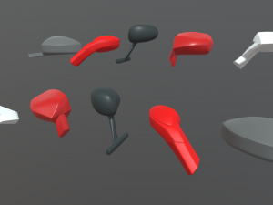 Car Side View Mirrors 3D 모델