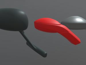 Car Side View Mirrors 3D Model