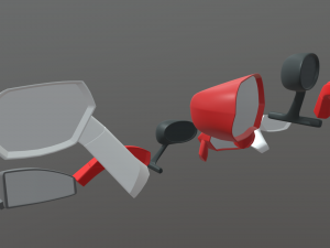 Car Side View Mirrors 3D Model