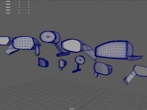Car Side View Mirrors 3D Model