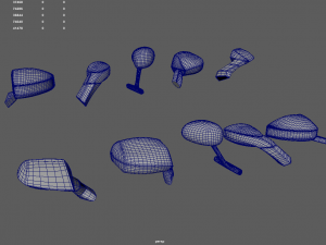 Car Side View Mirrors 3D Model