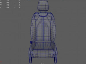 Car Seat 04 3D Model