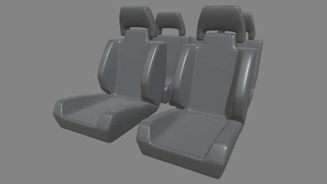 Car Seat 016 3D 모델 .c4d .max .obj .3ds .fbx .stl .blend 