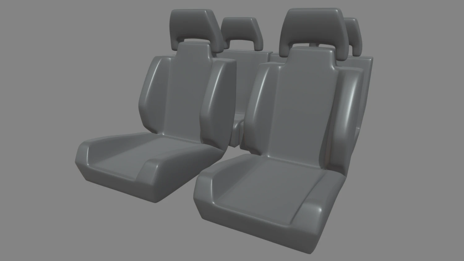Car Seat 016 3D Model .c4d .max .obj .3ds .fbx .stl .blend 