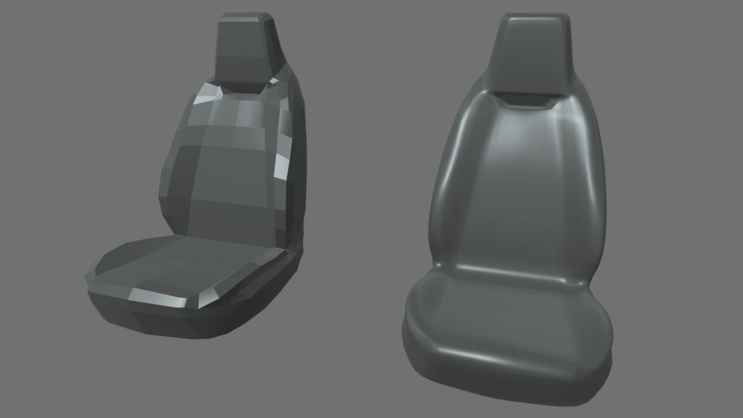Car Seat 017 3D Model .c4d .max .obj .3ds .fbx .stl .blend 