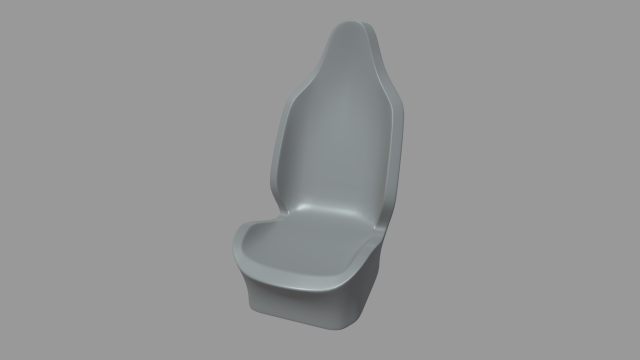 Car Seat 018 3D Model .c4d .max .obj .3ds .fbx .stl .blend 