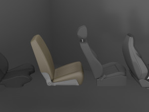 Car Seat Pack 3D Model