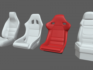 Car Seat Pack 02 3D Model