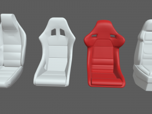 Car Seat Pack 02 Modèle 3D
