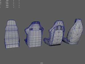 Car Seat Pack 02 3D Model