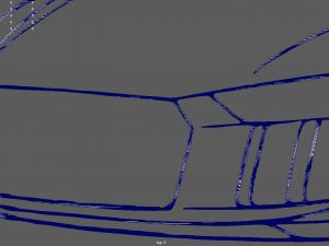 Audi R8 Perspective Wall Silhouette Model do druku 3D