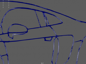Audi R8 Perspective Wall Silhouette Model do druku 3D
