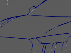 Audi R8 Perspective Wall Silhouette Model do druku 3D