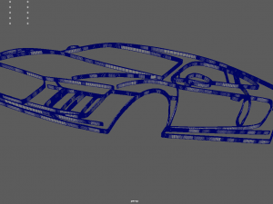 Audi R8 Perspective Wall Silhouette Model do druku 3D