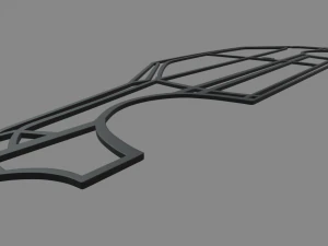 Citroen Ax Wall Silhouette 3D Print Model