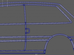 Citroen Ax Wall Silhouette 3D प्रिंट मॉडल