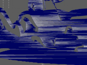 Drifting Car 02 Wall Silhouette 3D Print Model