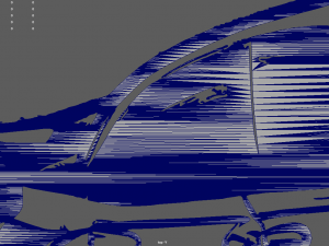 Drifting Car 02 Wall Silhouette 3Dプリントモデル