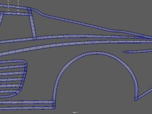 Ferrari Testarossa Wall Silhouette 3D Принт Модель