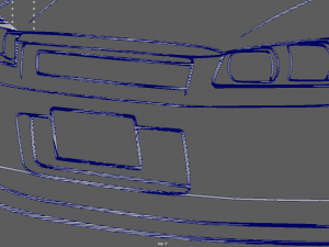 Nissan Skyline GTR R34 Wall Silhouette 3D Print Model