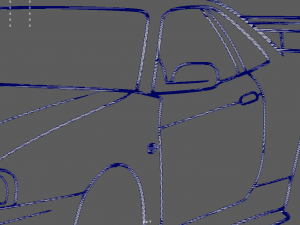 Nissan Skyline GTR R34 Wall Silhouette 3D Print Model