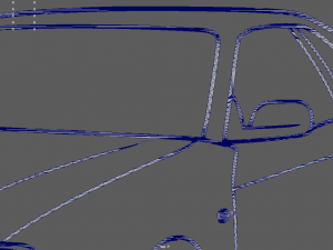 Nissan Skyline GTR R34 Wall Silhouette 3D Print Model
