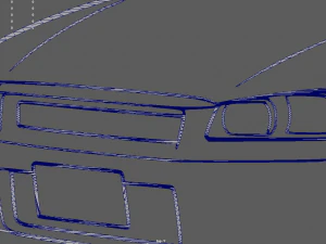 Nissan Skyline GTR R34 Wall Silhouette 3D Print Model