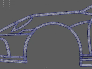 Porsche 911 2023 Wall Silhouette 3D Print Model