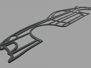 Toyota Supra Wall Silhouette 3D प्रिंट मॉडल