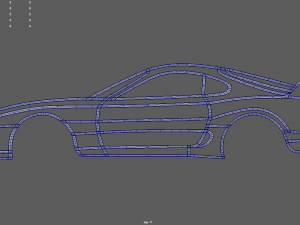 Toyota Supra Wall Silhouette 3D प्रिंट मॉडल
