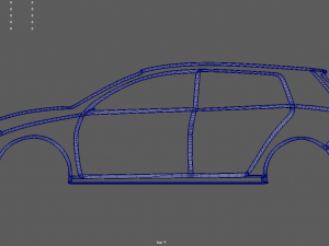 Volkswagen Golf Wall Silhouette 3D प्रिंट मॉडल
