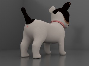 Dog Cartoon Rigged Modèle 3D