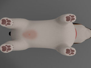Dog Cartoon Rigged Modèle 3D