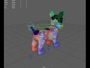 Dog Cartoon Rigged Modèle 3D
