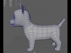 Dog Cartoon Rigged Modèle 3D