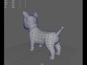 Dog Cartoon Rigged Modèle 3D