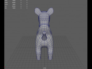 Dog Cartoon Rigged Modèle 3D