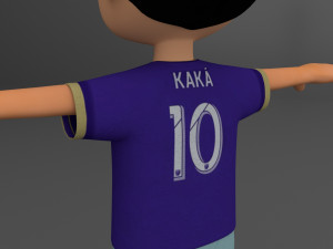 Kid Cartoon Rigged 3D Model