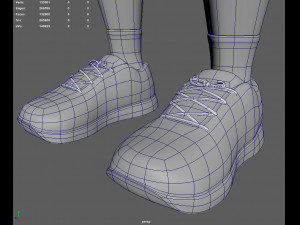 Kid Cartoon Rigged 3D Model