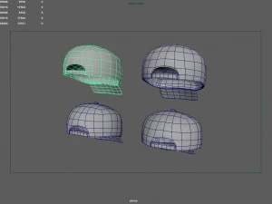 Caps Low Poly 3D Model