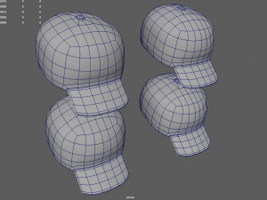 Caps Low Poly Model 3D