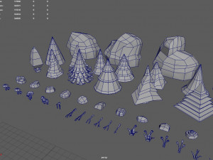 Low Poly Christmas Pack 01 3D Model
