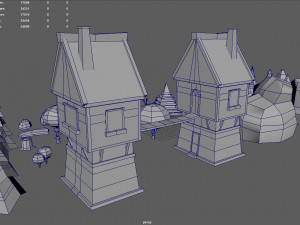Low Poly Christmas Pack 01 3D Model